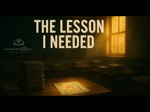 The Lesson I Needed by Unwritten Scripts #TeacherTribute #SongsThatInspire #rockanthem